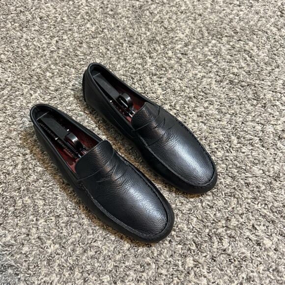 Cole Haan Howland Penny Loafers Driving Shoe Black Leather Men’s Size 9 M - Picture 1 of 9